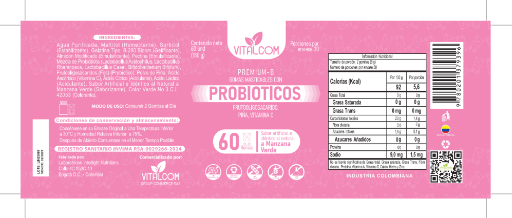 Gomas Probióticos x 60