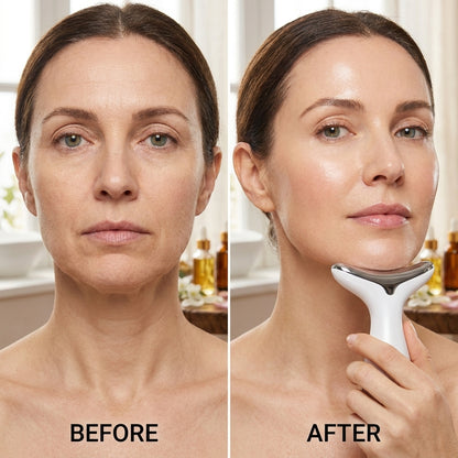 🛍️ Masajeador Facial Antiedad 3D con Luz LED y Calor 🔥✨